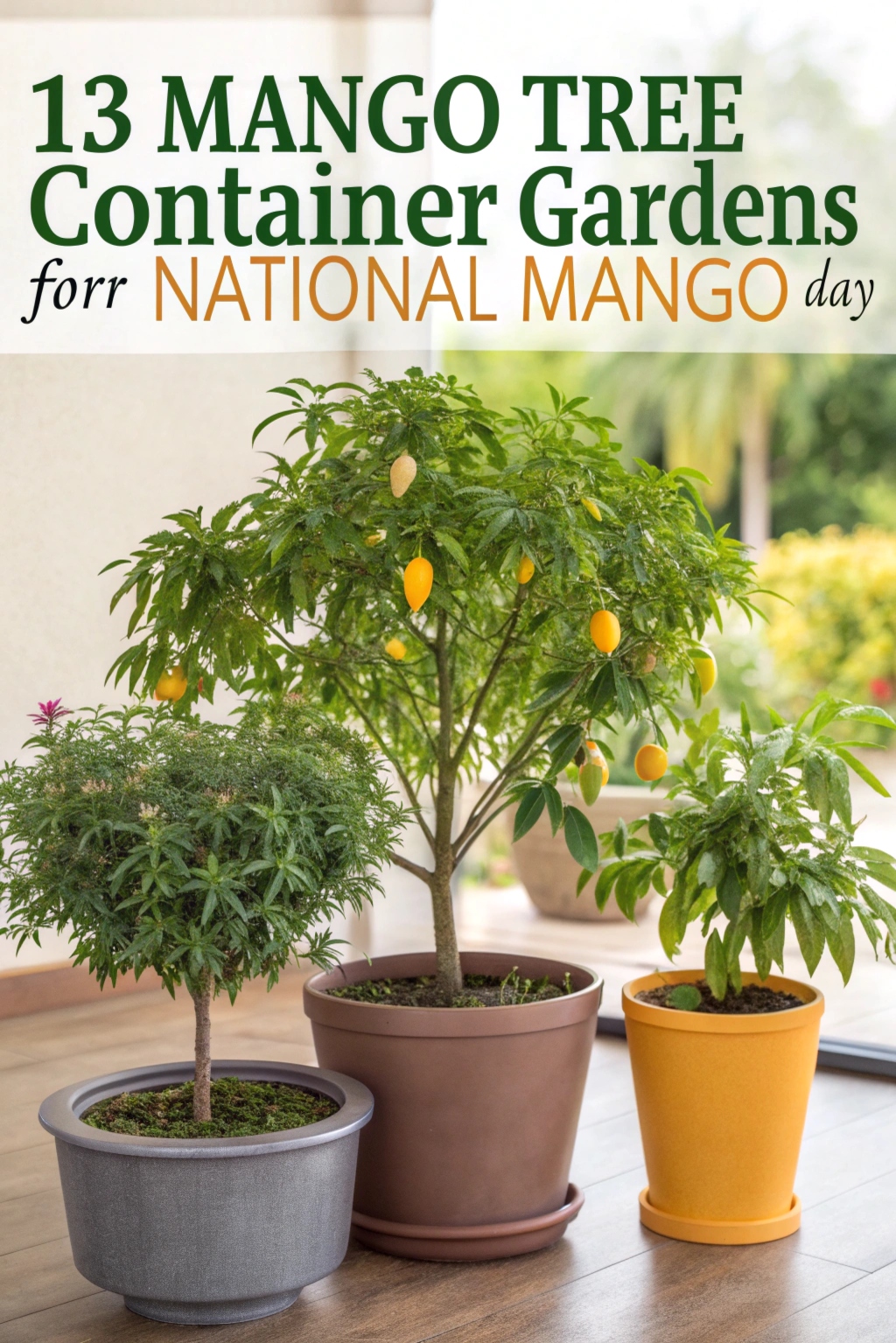 Mango Tree Container Gardens for National Mango Day
