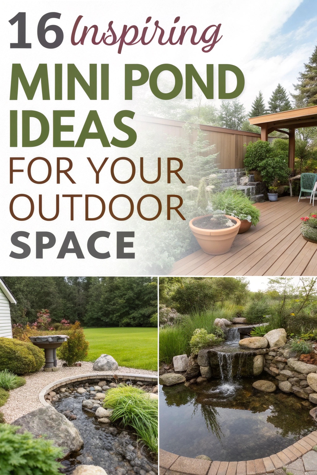 16 Inspiring Mini Pond Ideas for Your Outdoor Space