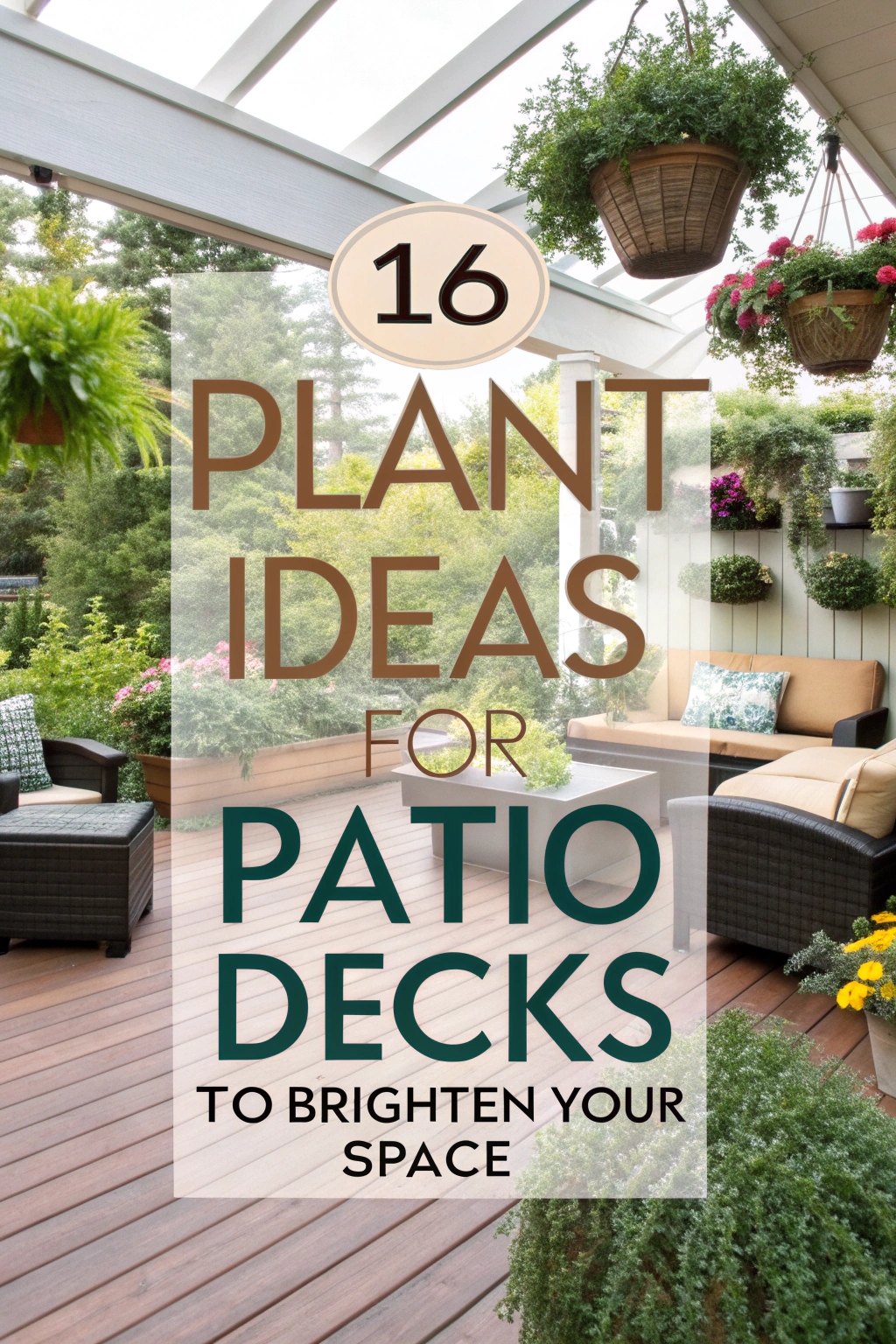 16 Plant Ideas for Patio Decks to Brighten Your Space