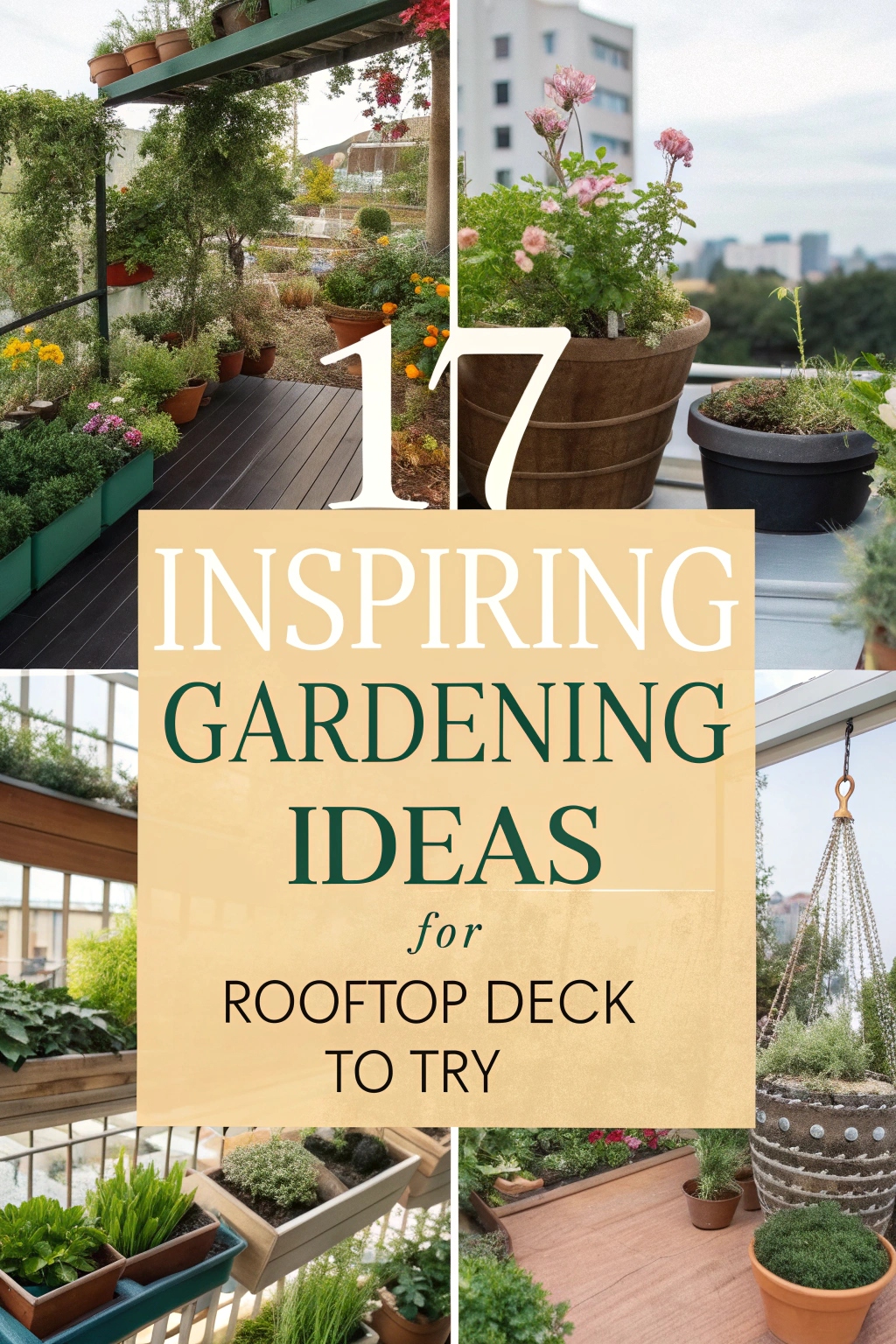 Inspiring Gardening Ideas for Rooftop Deck to Try