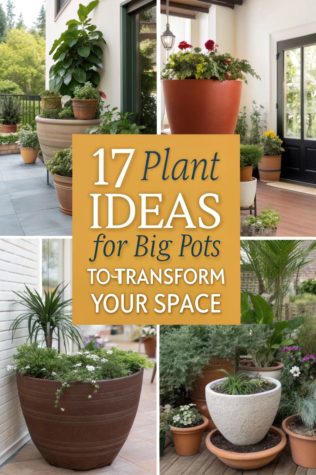 17 Plant Ideas for Big Pots to Transform Your Space