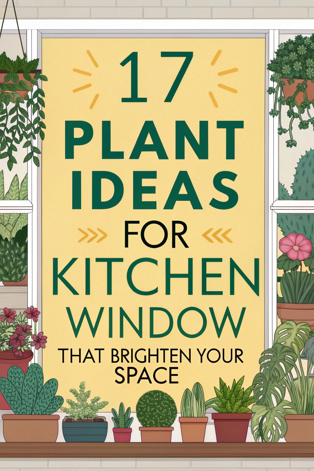 17 Plant Ideas for Kitchen Window That Brighten Your Space