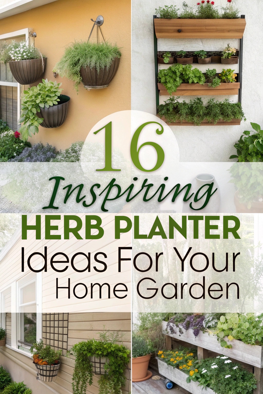 16 Inspiring Herb Planter Ideas for Your Home Garden