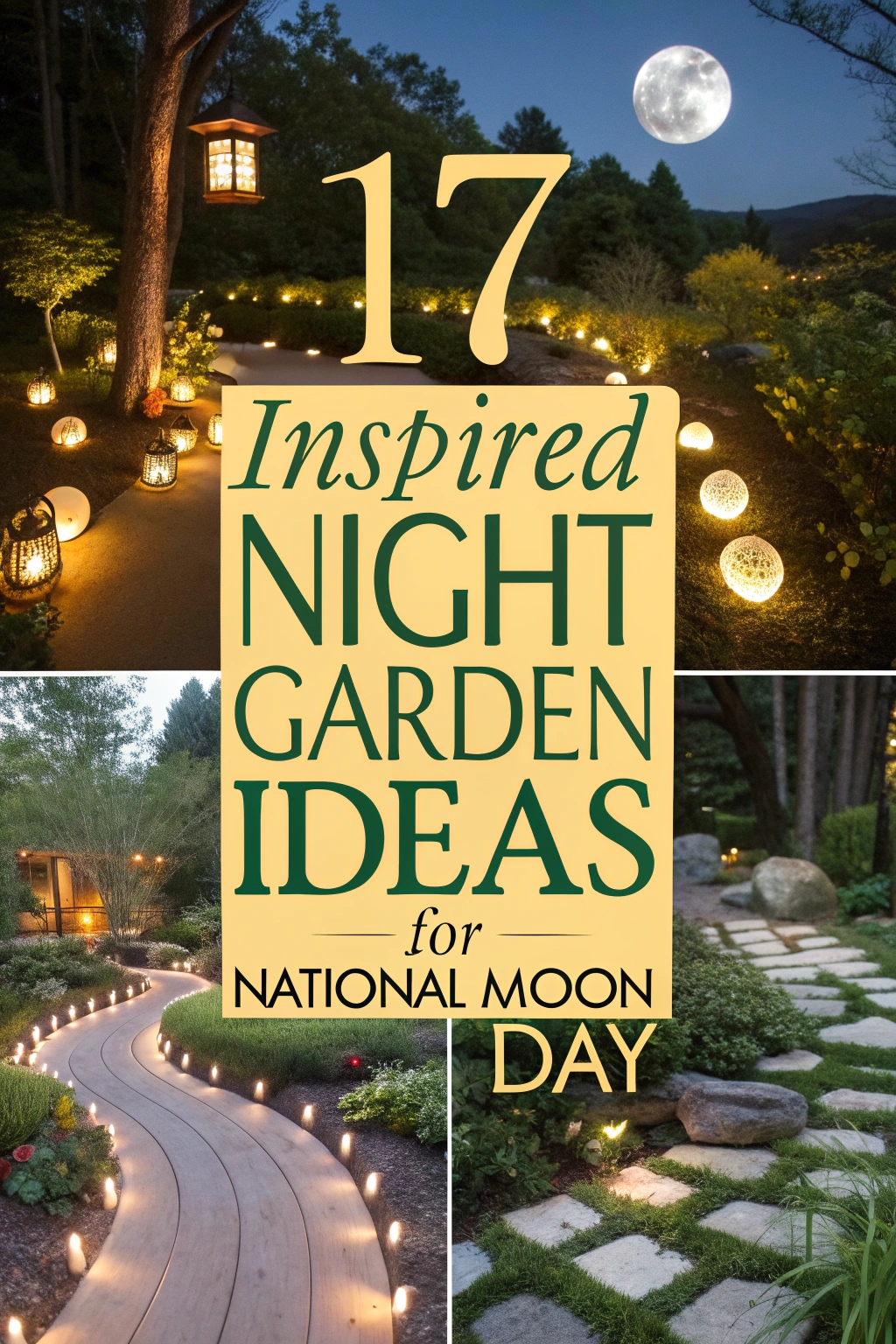 Moon-Inspired Night Garden Ideas for National Moon Day