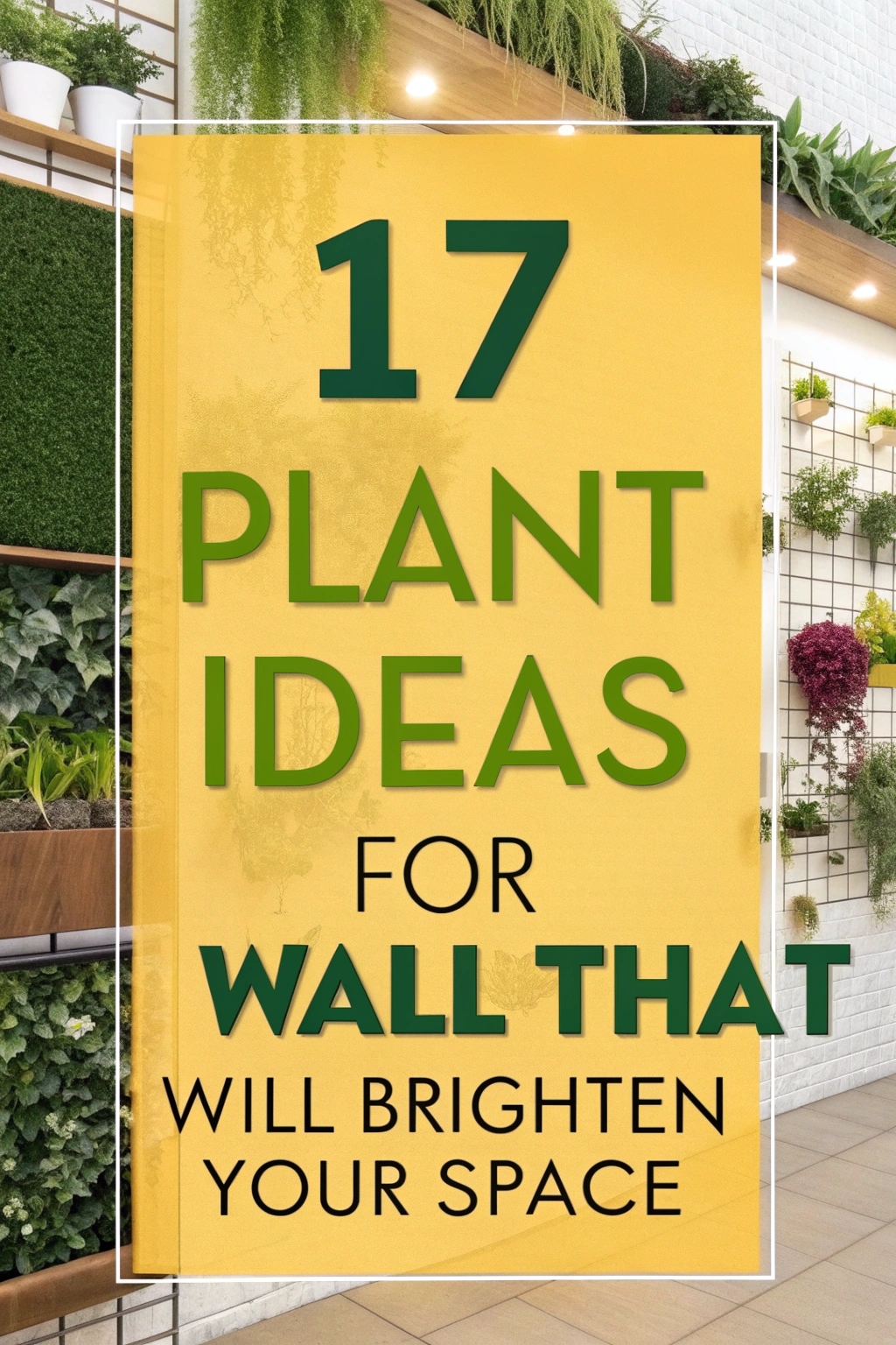 17 Plant Ideas for Wall That Will Brighten Your Space
