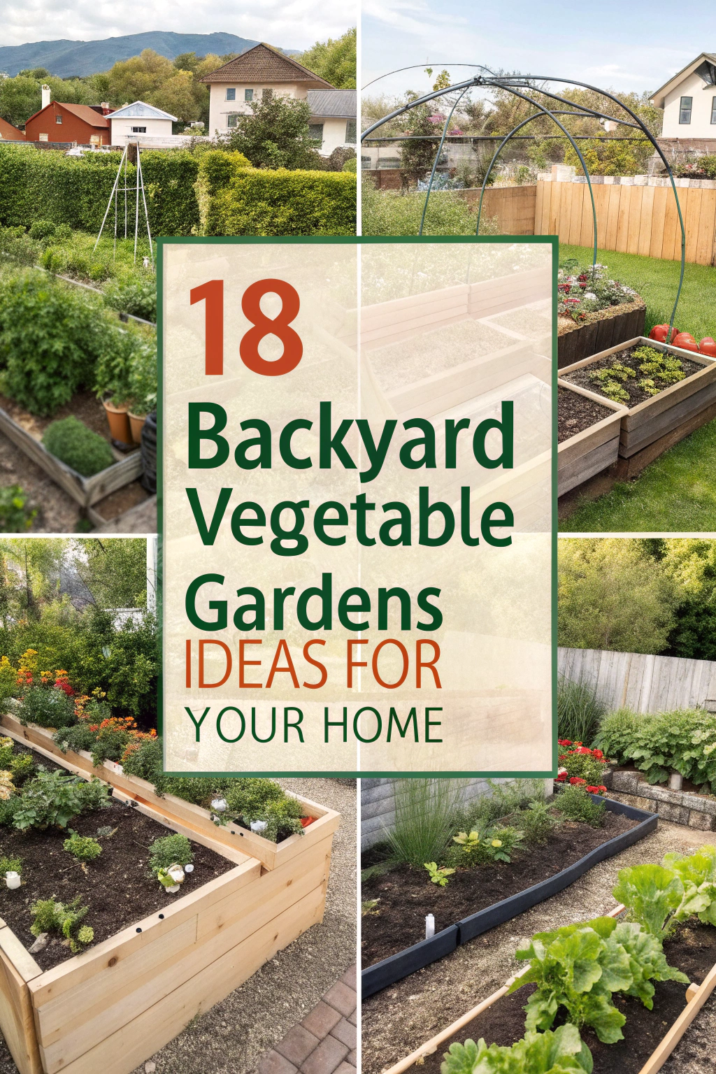 18 Backyard Vegetable Gardens Ideas for Your Home