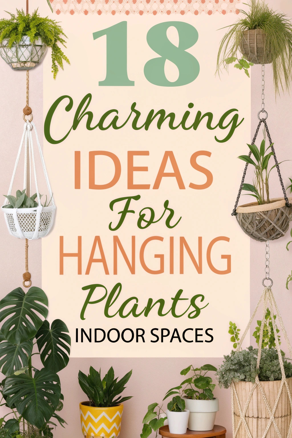 Charming Ideas for Hanging Plants Indoor Spaces