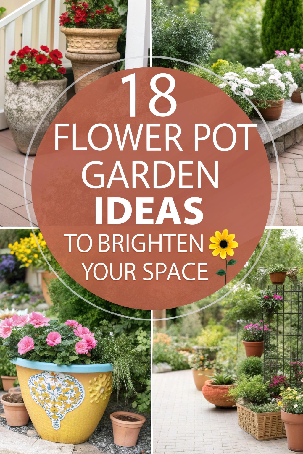 Flower Pot Garden Ideas to Brighten Your Space