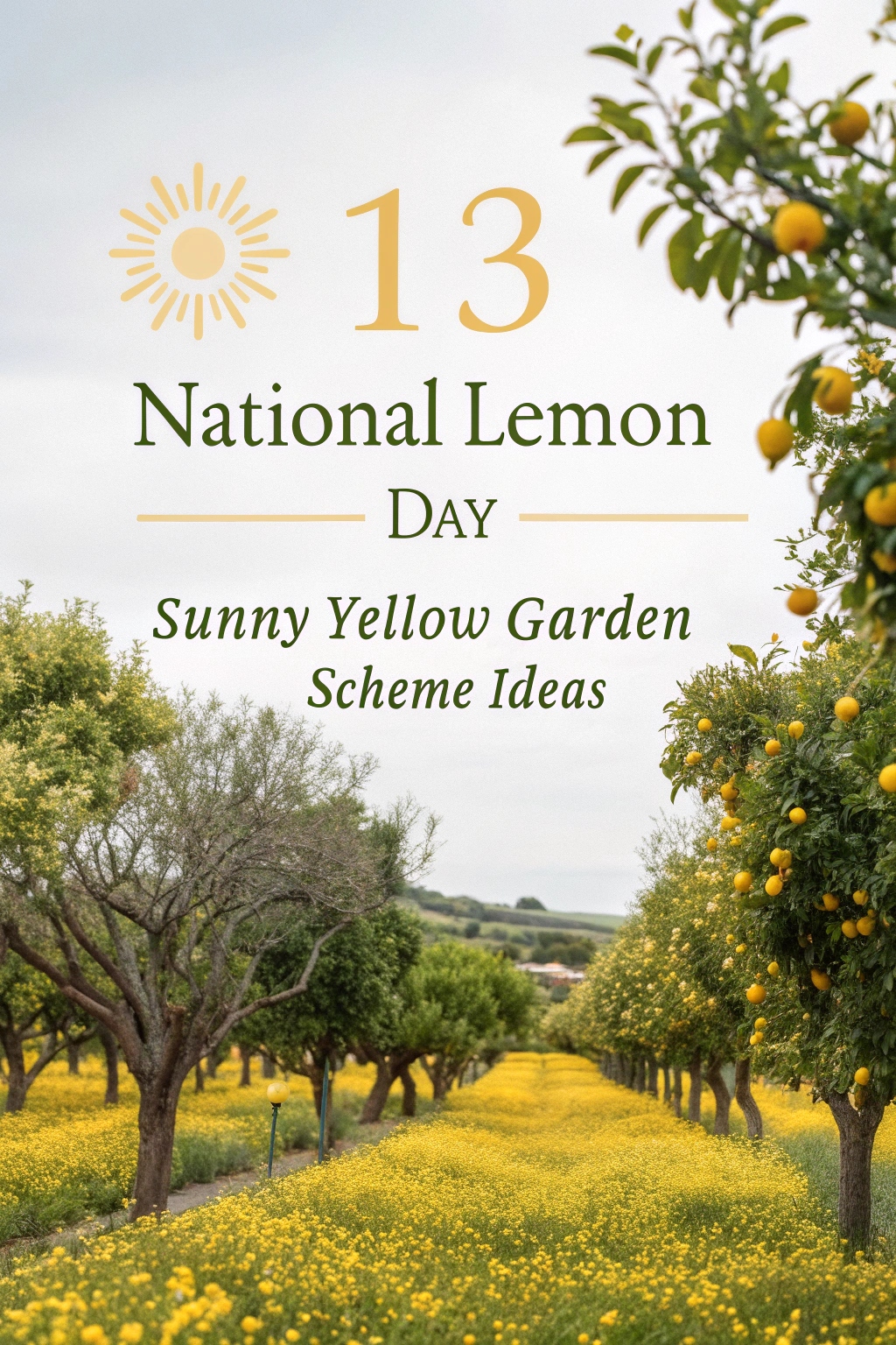 National Lemon Day Sunny Yellow Garden Scheme Ideas