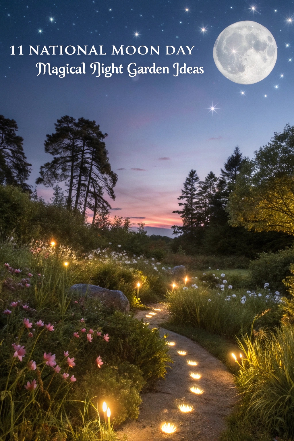 National Moon Day Magical Night Garden Ideas