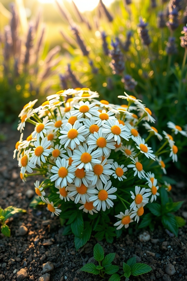 create calming chamomile cluster