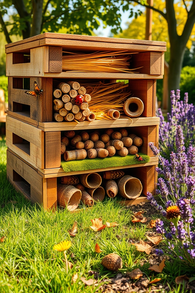 create wildlife friendly bug hotels