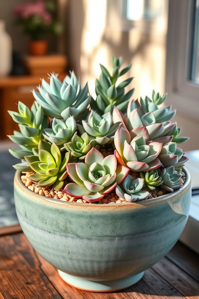 creative indoor succulent displays