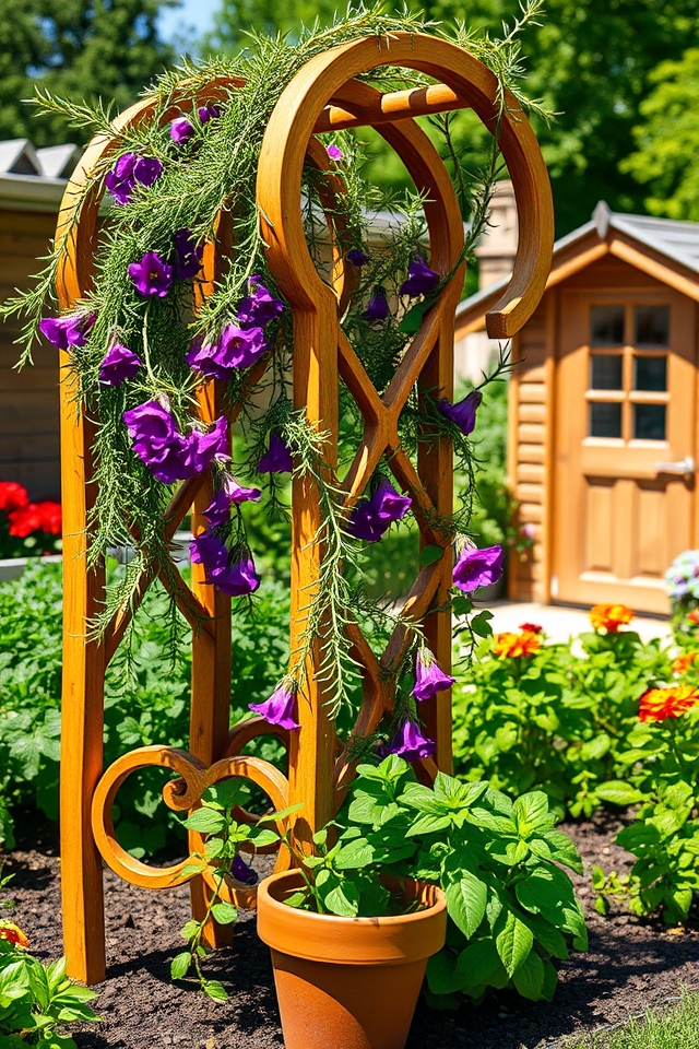 decorative climbing herb support