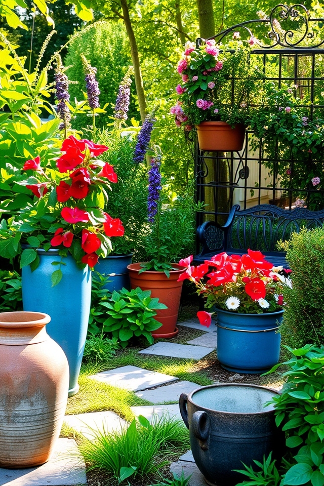 decorative pots enhance aesthetics