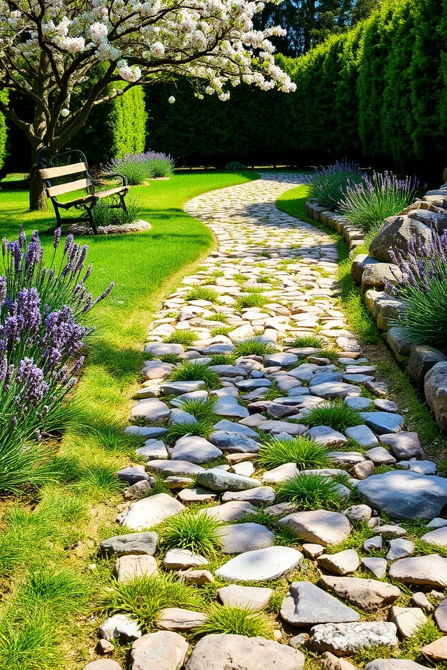 decorative stones enhance pathways