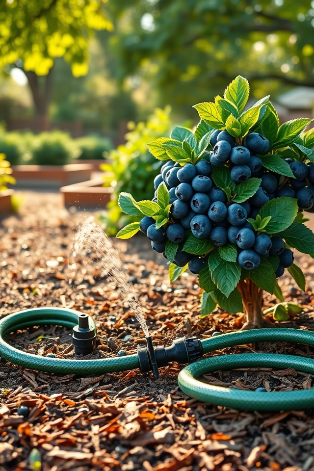 deep watering for blueberries