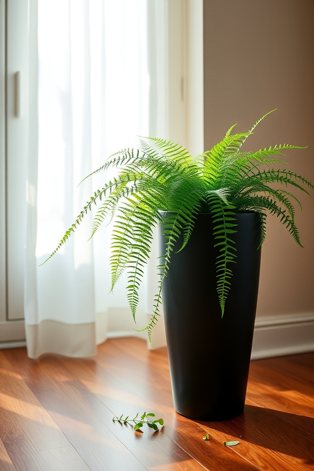 delicate fern feathery layers