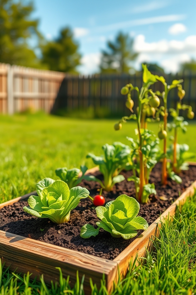 design sunny vegetable patch