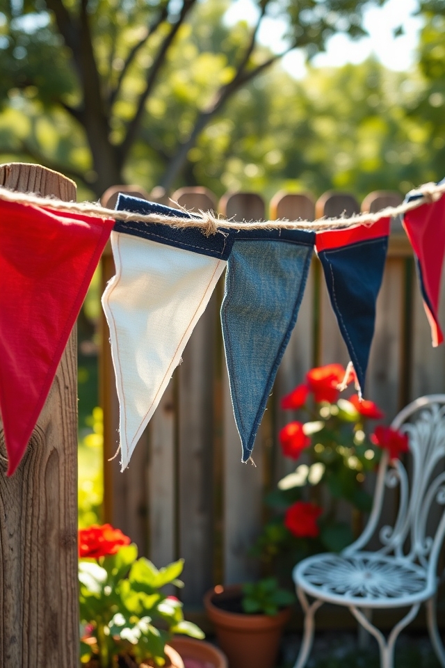 diy fabric scrap bunting