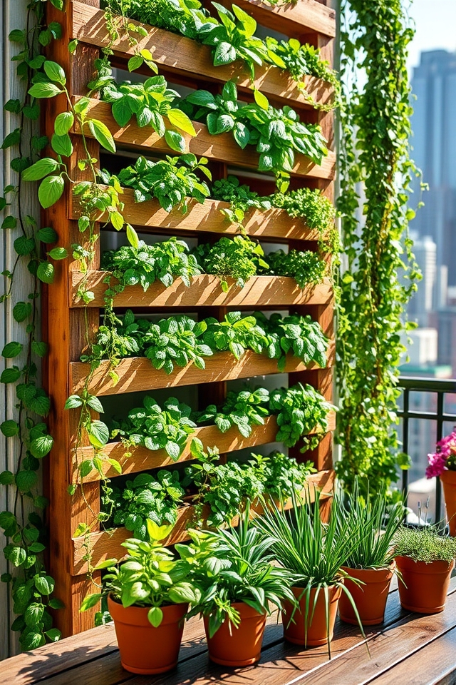 diy vertical herb planter