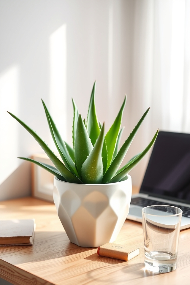 dorm friendly healing aloe vera