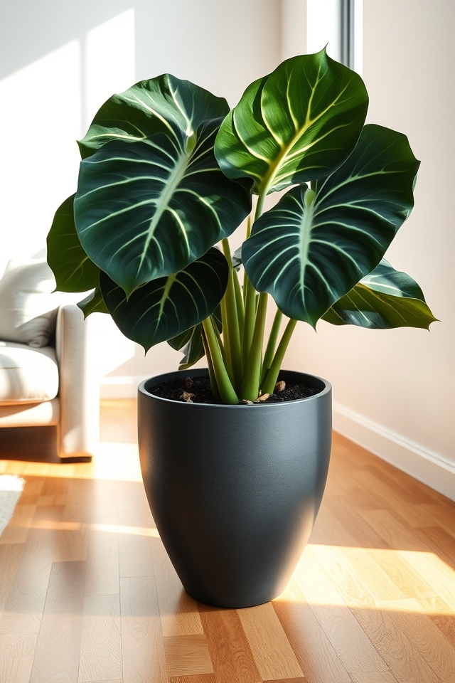 dramatic elephant ear foliage