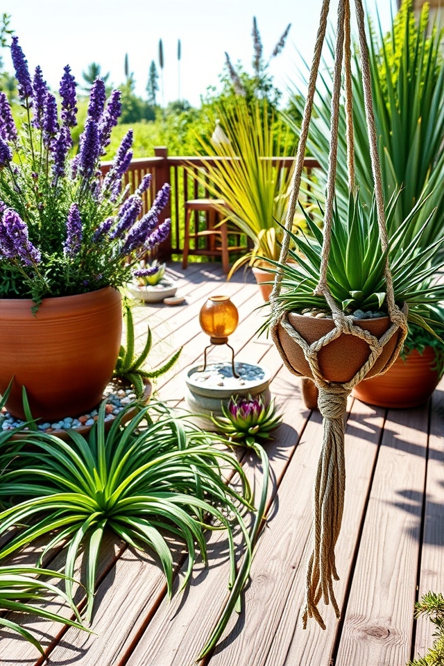 drought tolerant patio greenery