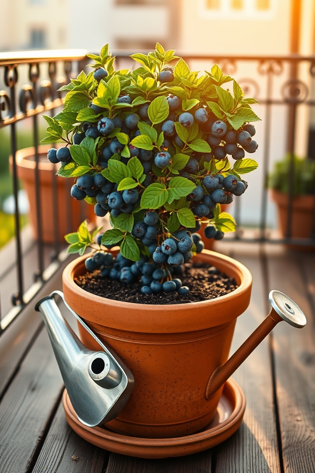 dwarf blueberry container gardens