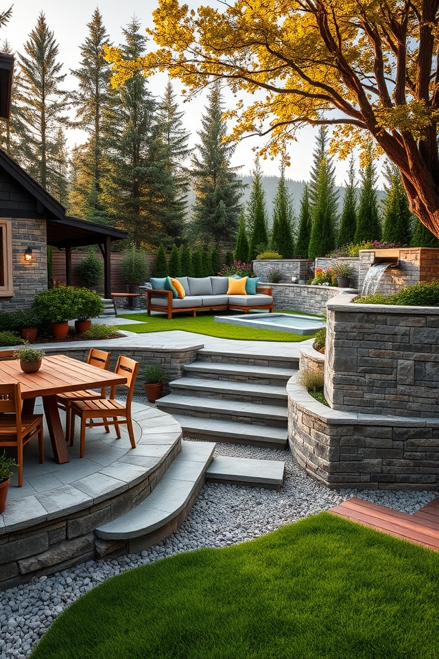 dynamic multi level terrace design