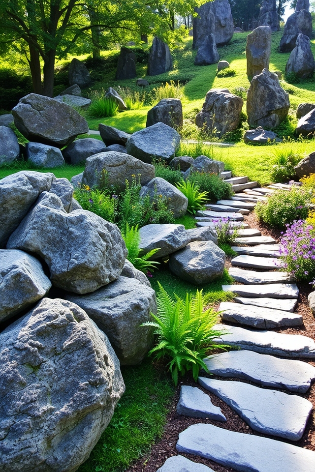 dynamic rock garden arrangements