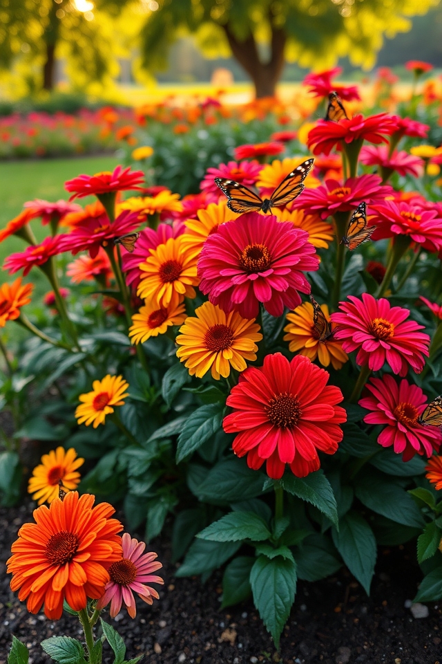 easy growth vibrant zinnias