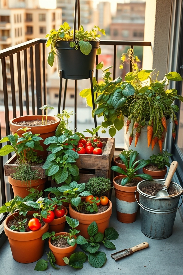 easy urban container gardening