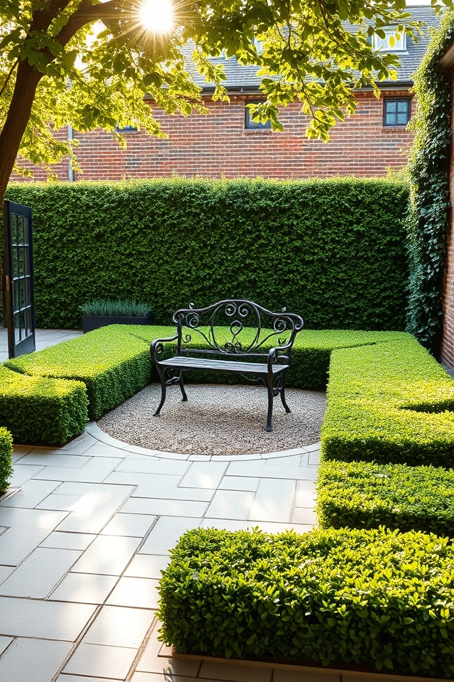 elegant low maintenance boxwood hedges