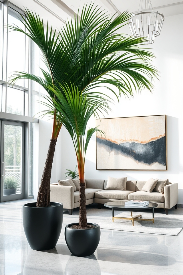 elegant low maintenance indoor palm