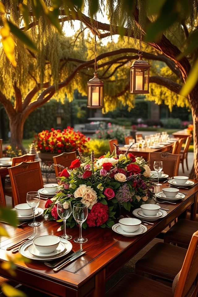 elegant outdoor dining experience