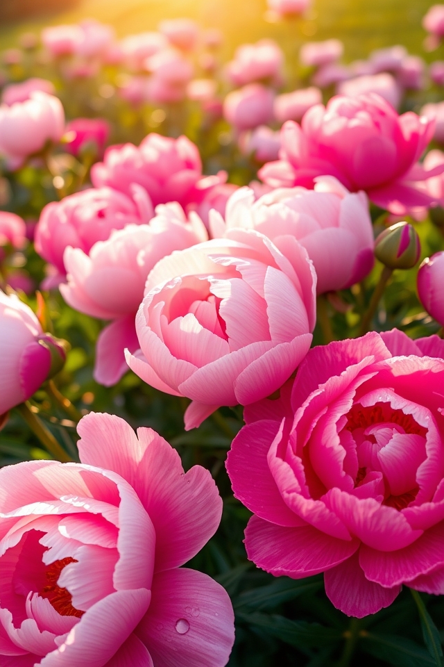 elegant perennial flower blooms