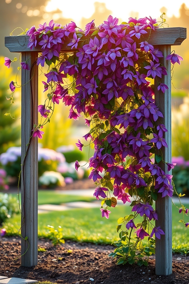 elegant trellis for climbers