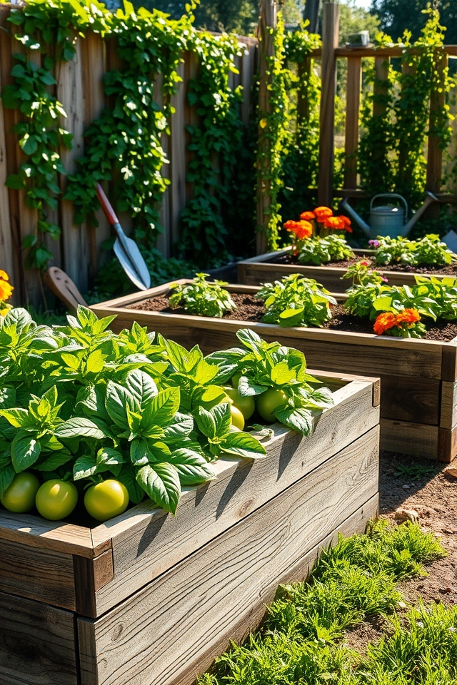 elevated efficient vegetable gardening