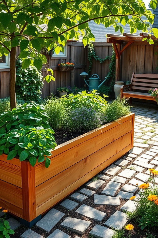 elevated herb gardening benefits