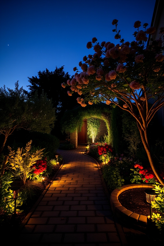 enchanting evening garden lighting