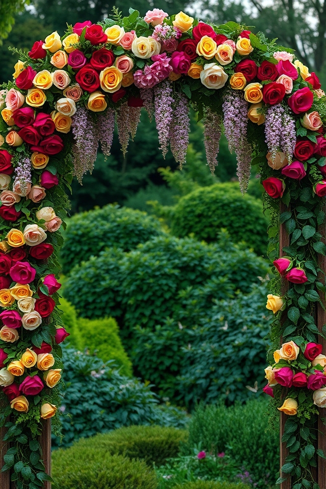 enchanting floral archway design