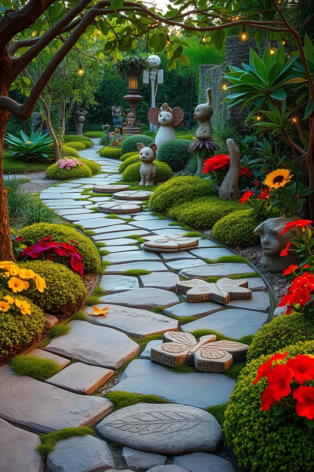 enchanting garden pathways await