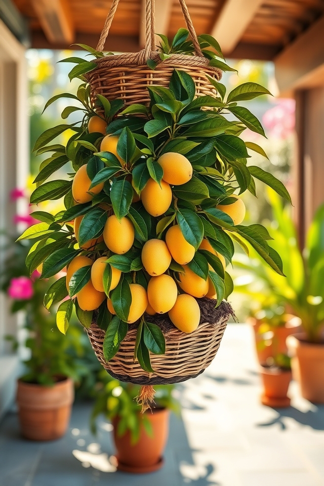 enchanting tropical mango baskets