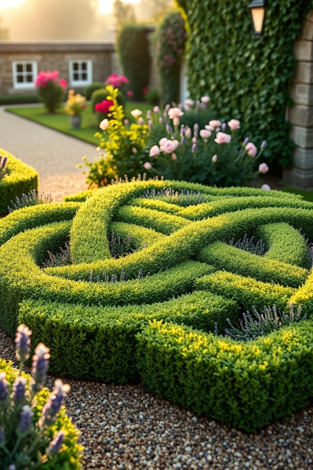 english geometric herb knots