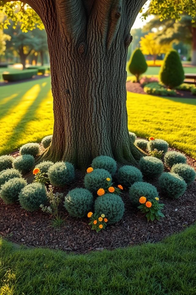 evergreen companion tree border