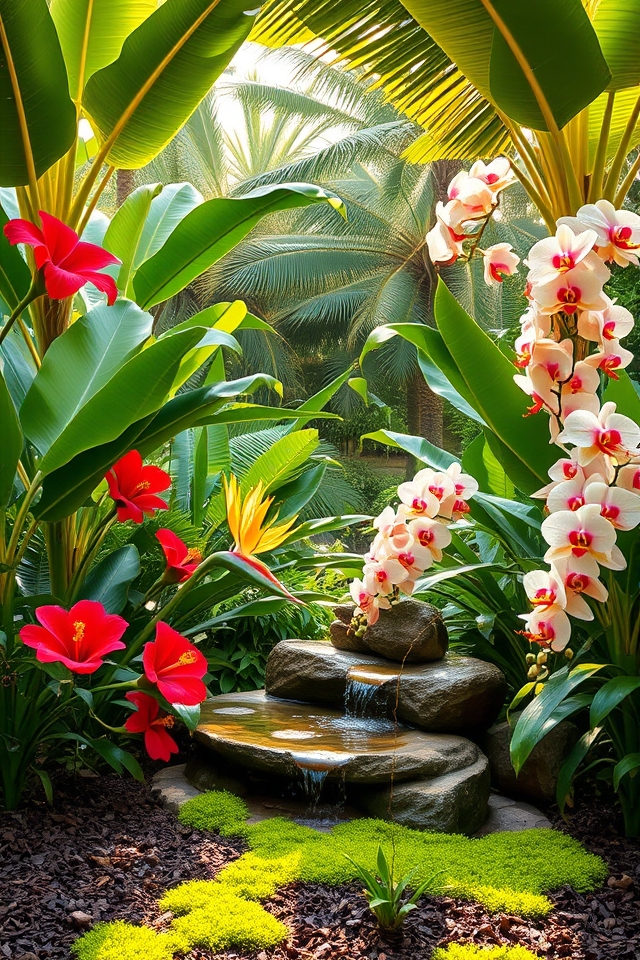 exotic tropical bloom oasis
