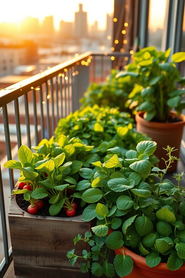 fast growing balcony vegetables