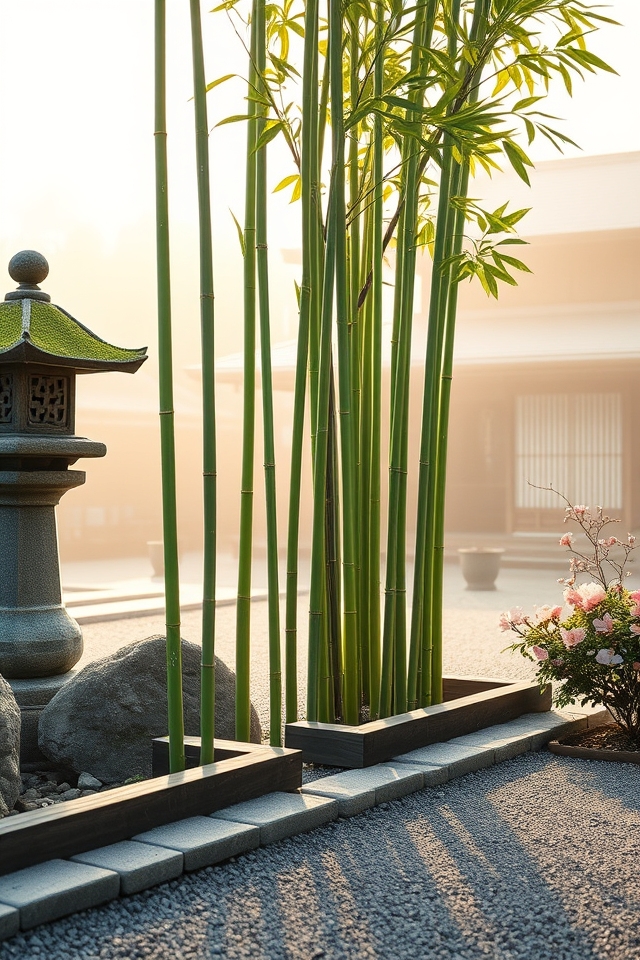 fast growing bamboo privacy accents