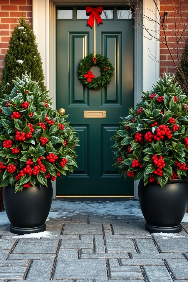 festive low maintenance holly shrubs
